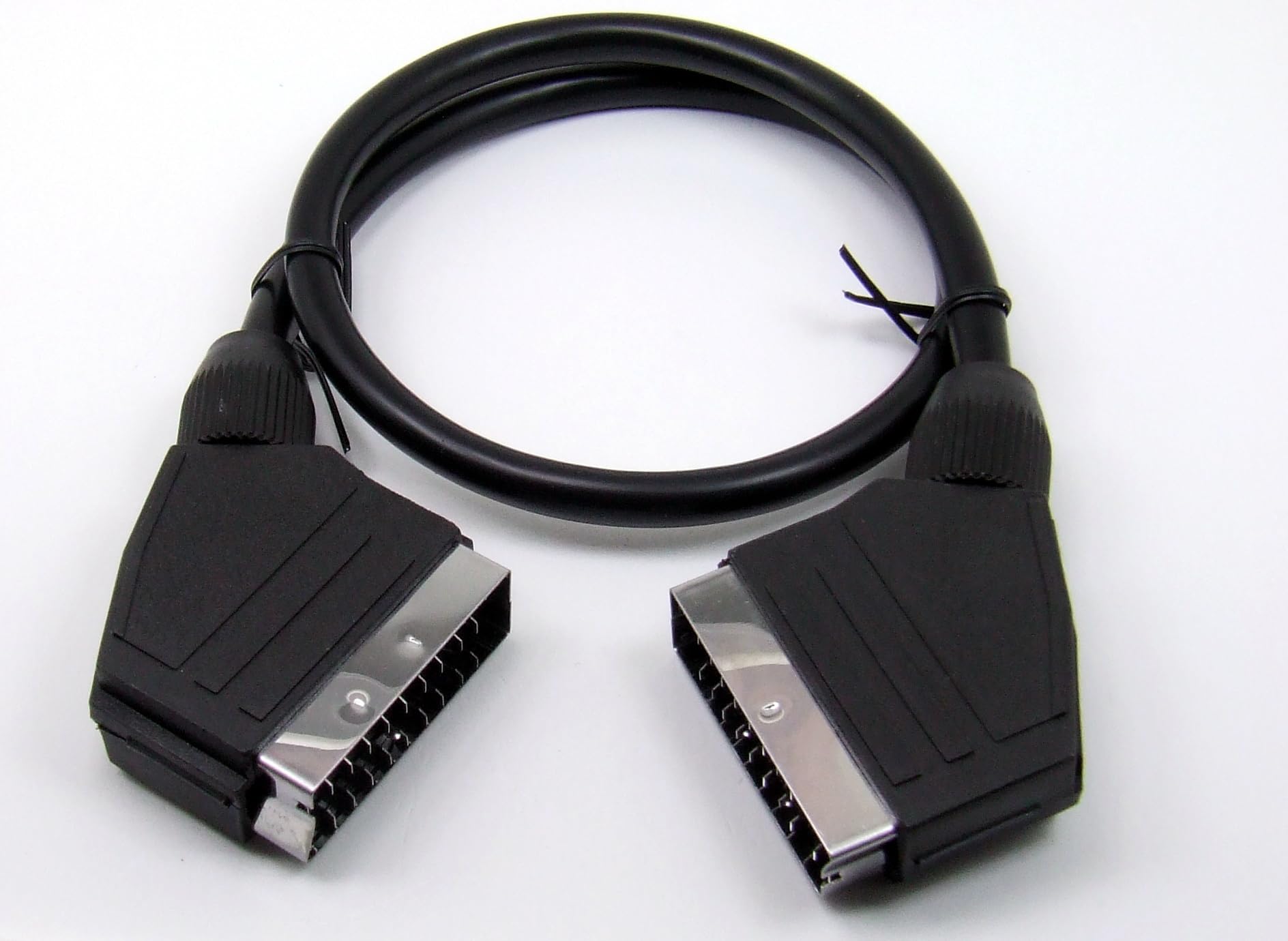POPESQ® 1 Stk. x SCART Kabel Premium SCART Stecker - SCART Stecker 3m Schwarz #A2866 von POPESQ