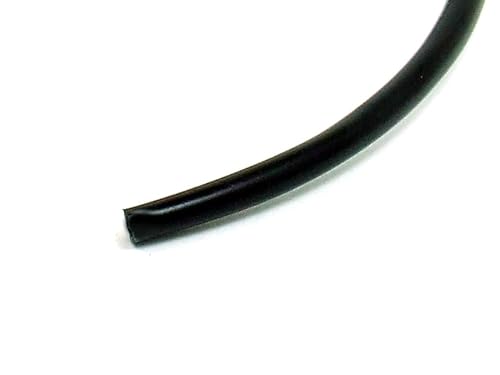 POPESQ® 1 m x Isolierschlauch 2mm PVC Schwarz #A5082 von POPESQ
