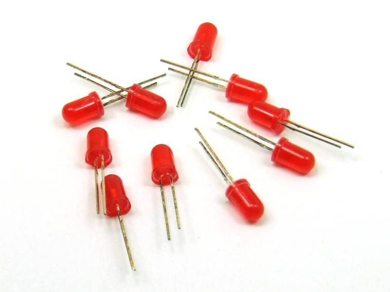 POPESQ® 10 Stk. x LED 5mm 2mA Low Curent Rot #A4791 von POPESQ
