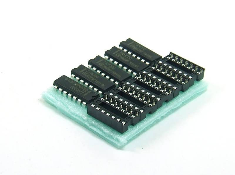 POPESQ® 5 Stk. x 74HC00 NAND mit Sockel DIP14#A5065 von POPESQ