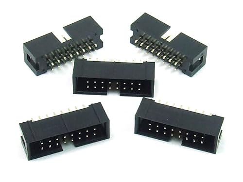 POPESQ® 5 Stk. x IDC 2.54mm Buchse PCB 16 polig Gerade #A1950 von POPESQ
