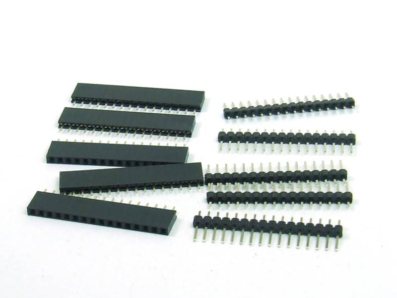 POPESQ® 5 Stk. x Kit Buchsenleiste und Stiftleiste 2.54mm 16 polig Gerade #A2001 von POPESQ