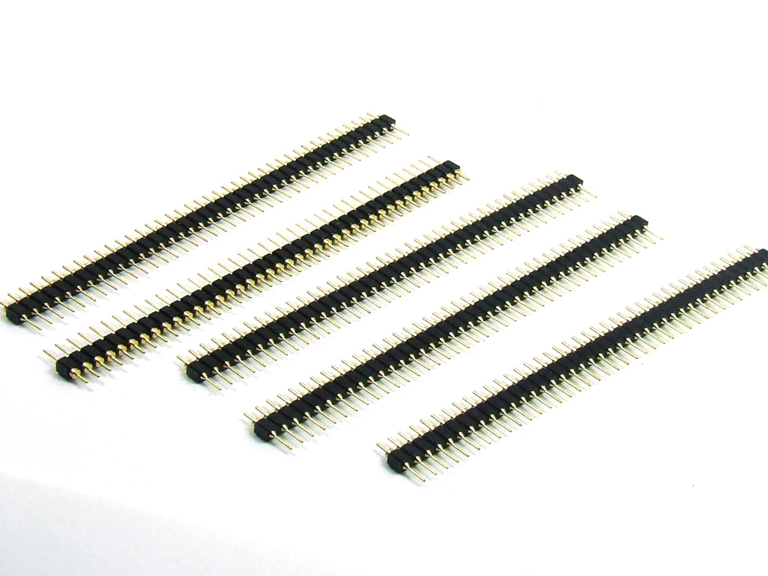 POPESQ® 5 Stk. x Stiftleiste 2.54mm 40 polig Dünn Ausschneidbar Gerade #A4946 von POPESQ