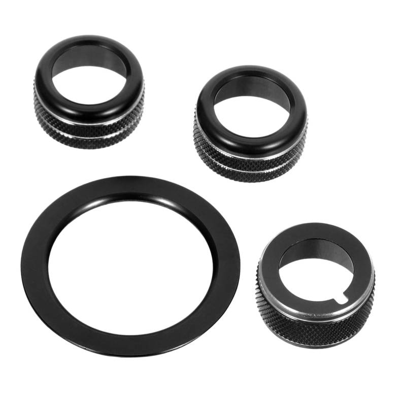 POPETPOP 1 Satz Akustischer Zierring Auto Motorschutzschutz Start-stopp-knopfabdeckung Autoteile Für Innenraumdekoration Car -zündringabdeckungen Aluminiumlegierung Black von POPETPOP