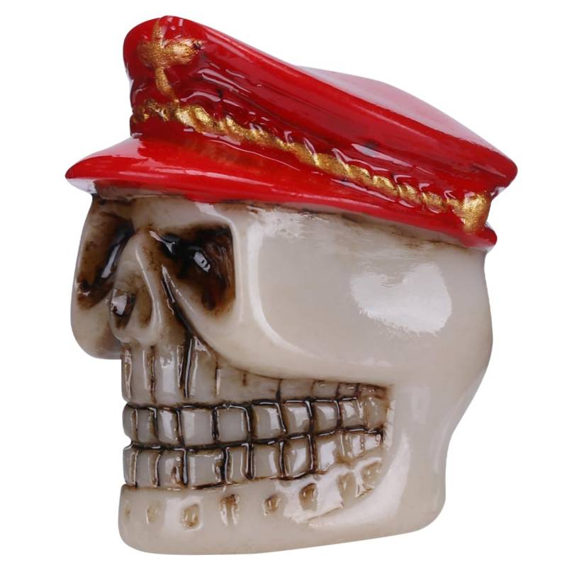 POPETPOP 1 Satz Ghost Ventilmund Zubehör Für Motorräder Schädel-Halloween Schlauchloses Ventil Fahrrad Motorradkappe Reifen Räder Schaftkappe Rot von POPETPOP