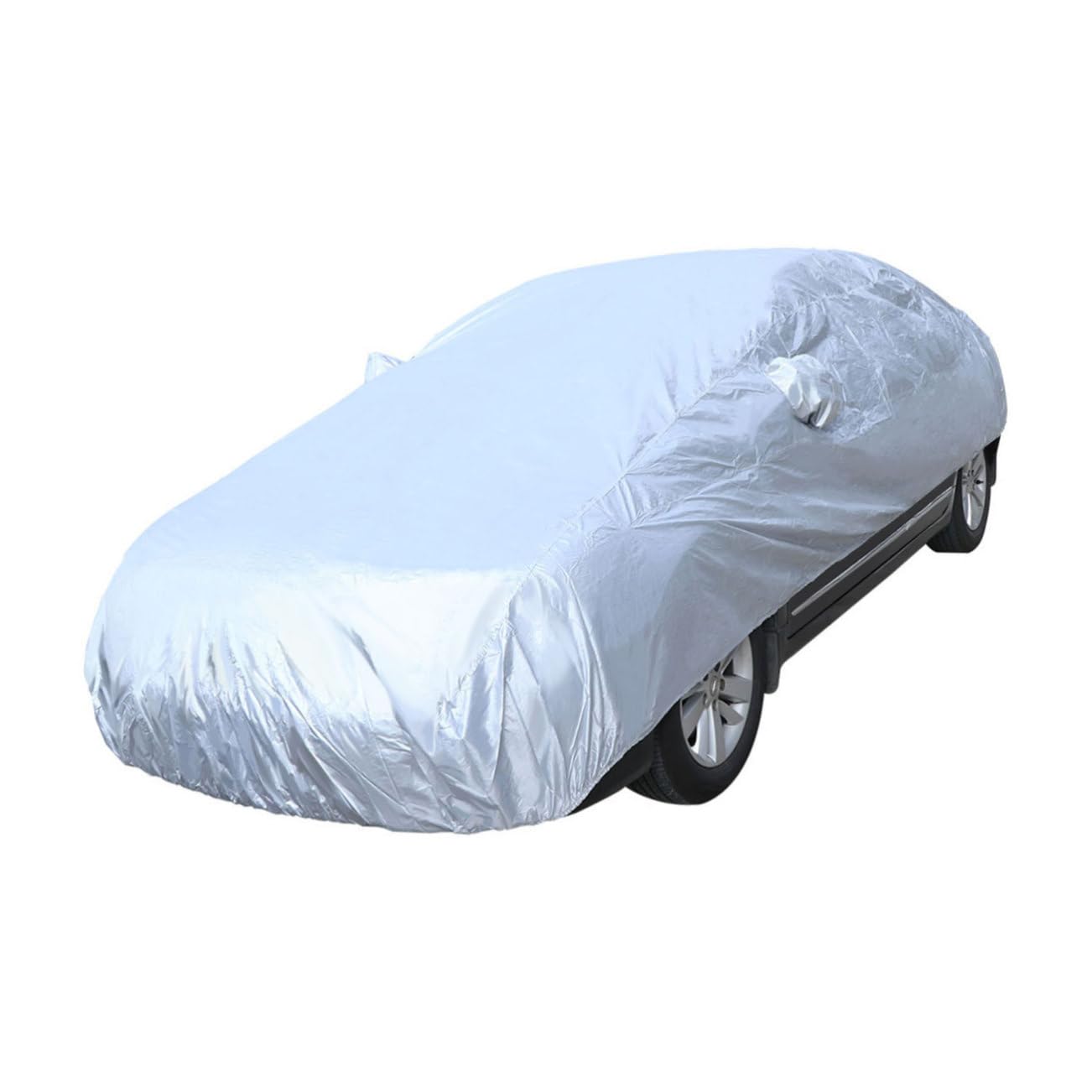 POPETPOP Autoabdeckung XL Wasserdichtes Sonnenschutz und Staubschutz Cover für Autos Silber Schützt UV Strahlen Regen Schnee und Umwelteinflüssen Einfach POPETPOP Autoabdeckung XL Wasserdichtes Sonnenschutz und Staubschutz Cover für Autos Silber Schützt UV Strahlen Regen Schnee und Umwelteinflüssen Einfach von POPETPOP