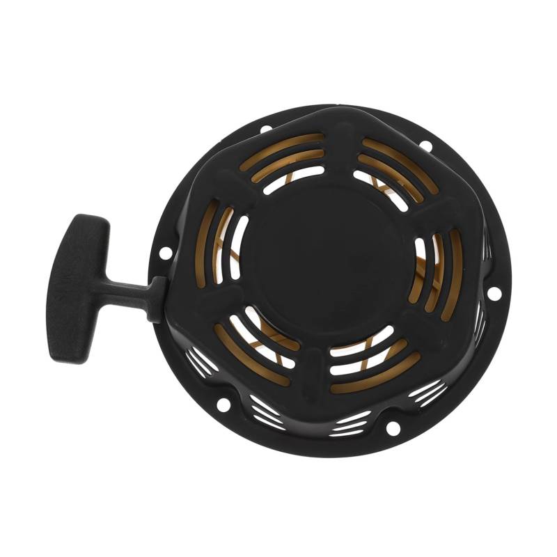 POPETPOP Generatorstarter Starter für Glättmaschinen Anlasser für Benzinmotoren Seilglättmaschine mit Seilzugstarter Zubehör für Glättmaschinen Anlasser ziehen Nylon Black von POPETPOP