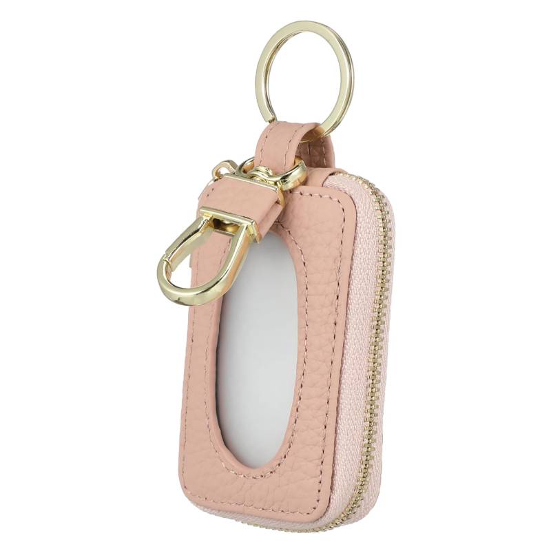 POPETPOP Tasche Für Autoschlüssel Schlüsseletui Für Autoschlüssel Handtasche Design Car Keychain Key Fob Protector Fall Kleiner Geldbeutel-schlüsselanhänger Pu-Leder Rosa von POPETPOP
