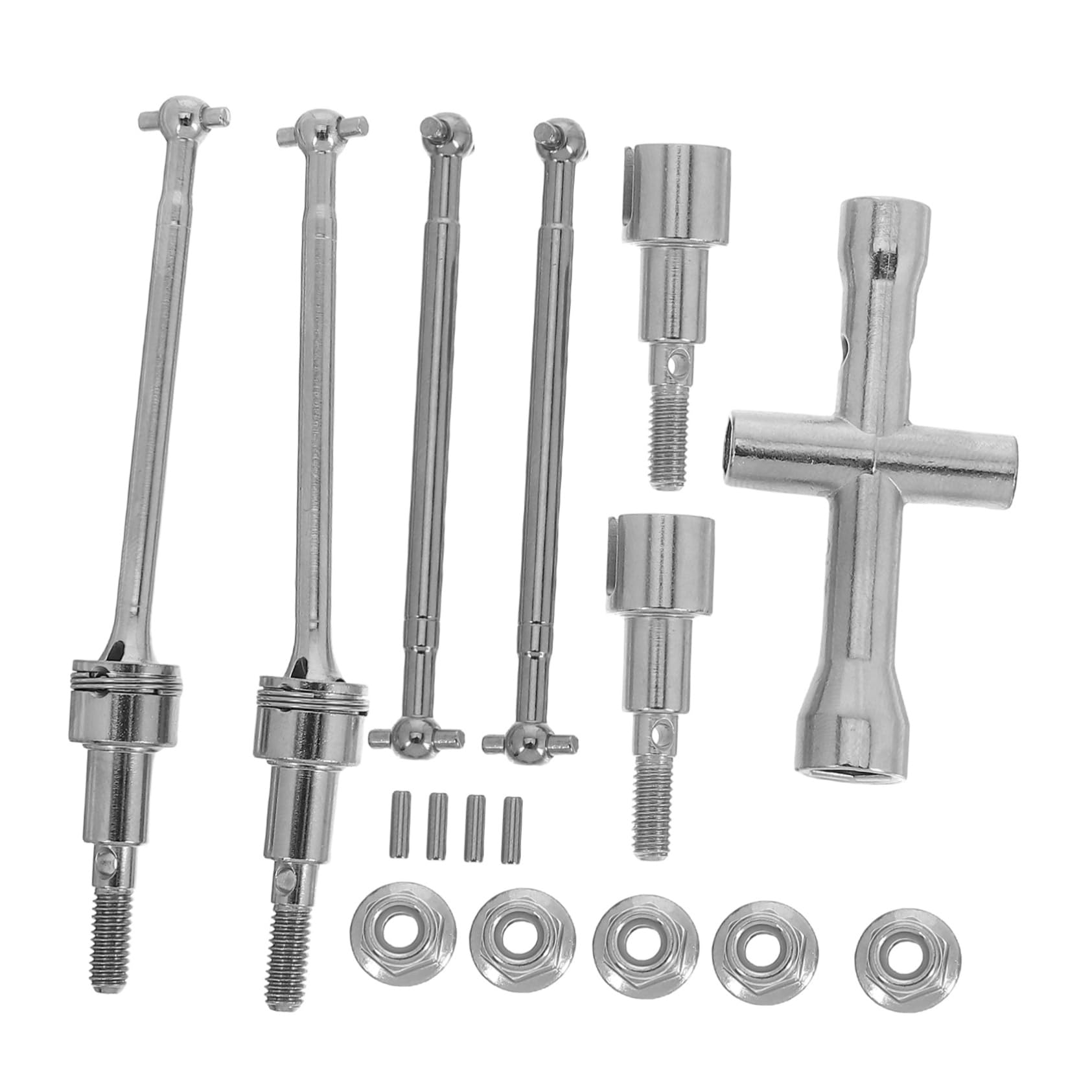 POPETPOP Zubehör für RC-Autos Walker-Teile fahren Antriebswelle aus Metall Auto Teil Ersatzradbaugruppe Autozubehörteil Ersatzteile Silver POPETPOP Zubehör für RC-Autos Walker-Teile fahren Antriebswelle aus Metall Auto Teil Ersatzradbaugruppe Autozubehörteil Ersatzteile Silver von POPETPOP