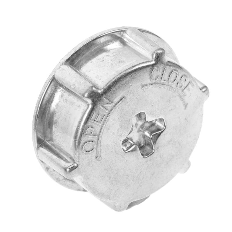 POPETPOP wiederverwendbarer Deckel für Gaskanister Abdeckung Öl kann abdecken Material Ersatz einfaches Gas kann abdecken Gewinde-Gasdosendeckel Aluminiumlegierung Silver von POPETPOP