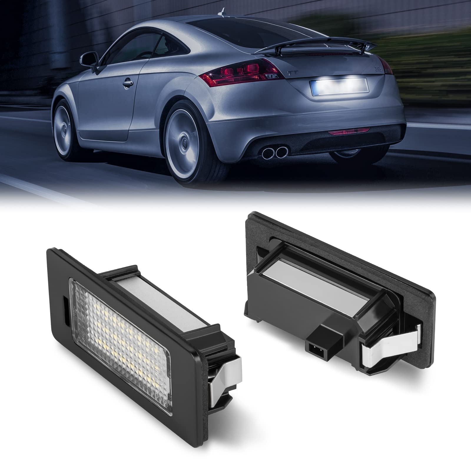 POPMOTORZ 2 Stücke Kennzeichenbeleuchtung Kennzeichen mit CAN-Bus Fehlerfrei 24 * 2835 SMD, Nummernschildbeleuchtung für A-udi A1 S1 A5 A7 für VW GOLF6 GOLF7 für SEA-T Alhambra POPMOTORZ 2 Stücke Kennzeichenbeleuchtung Kennzeichen mit CAN-Bus Fehlerfrei 24 * 2835 SMD, Nummernschildbeleuchtung für A-udi A1 S1 A5 A7 für VW GOLF6 GOLF7 für SEA-T Alhambra von POPMOTORZ