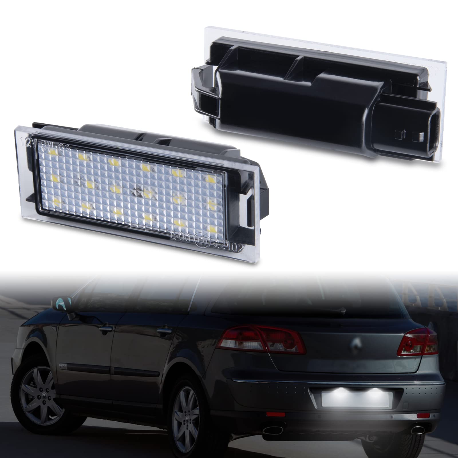 POPMOTORZ LED Kennzeichenbeleuchtung, 2 Stücke Nummernschildbeleuchtung mit CanBus Fehlerfrei für R-enault Captur Clio 3 Clio 4 Espace 4 Fluence Laguna 3 Mercede-s Citan Kombi 415 Smart Forfour 453 POPMOTORZ LED Kennzeichenbeleuchtung, 2 Stücke Nummernschildbeleuchtung mit CanBus Fehlerfrei für R-enault Captur Clio 3 Clio 4 Espace 4 Fluence Laguna 3 Mercede-s Citan Kombi 415 Smart Forfour 453 von POPMOTORZ