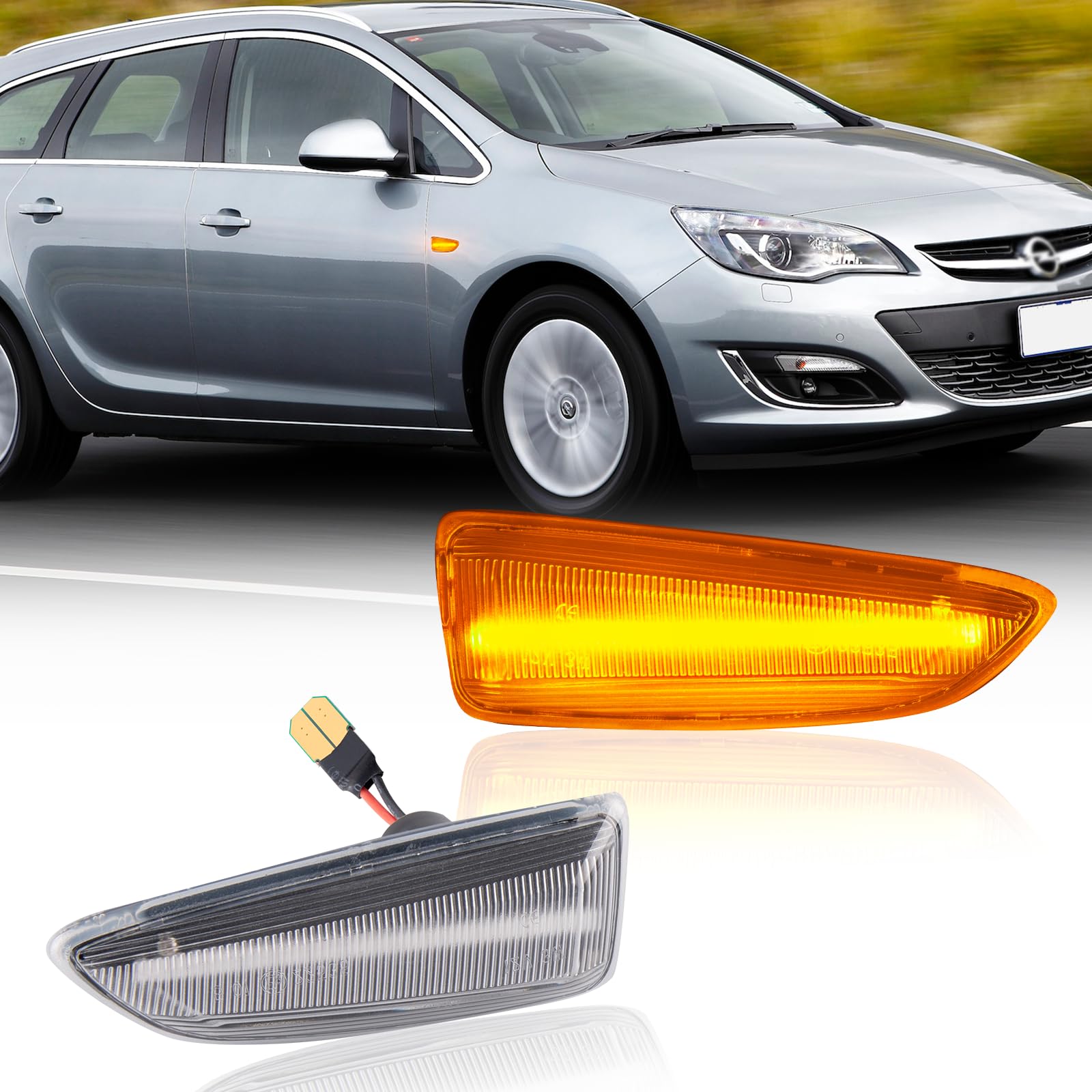 POPMOTORZ LED Blinker Seitenblinker für Opel Astra J Astra J K Zafira C Insignia B Grandland X, 2 Stücke POPMOTORZ LED Blinker Seitenblinker für Opel Astra J Astra J K Zafira C Insignia B Grandland X, 2 Stücke von POPMOTORZ