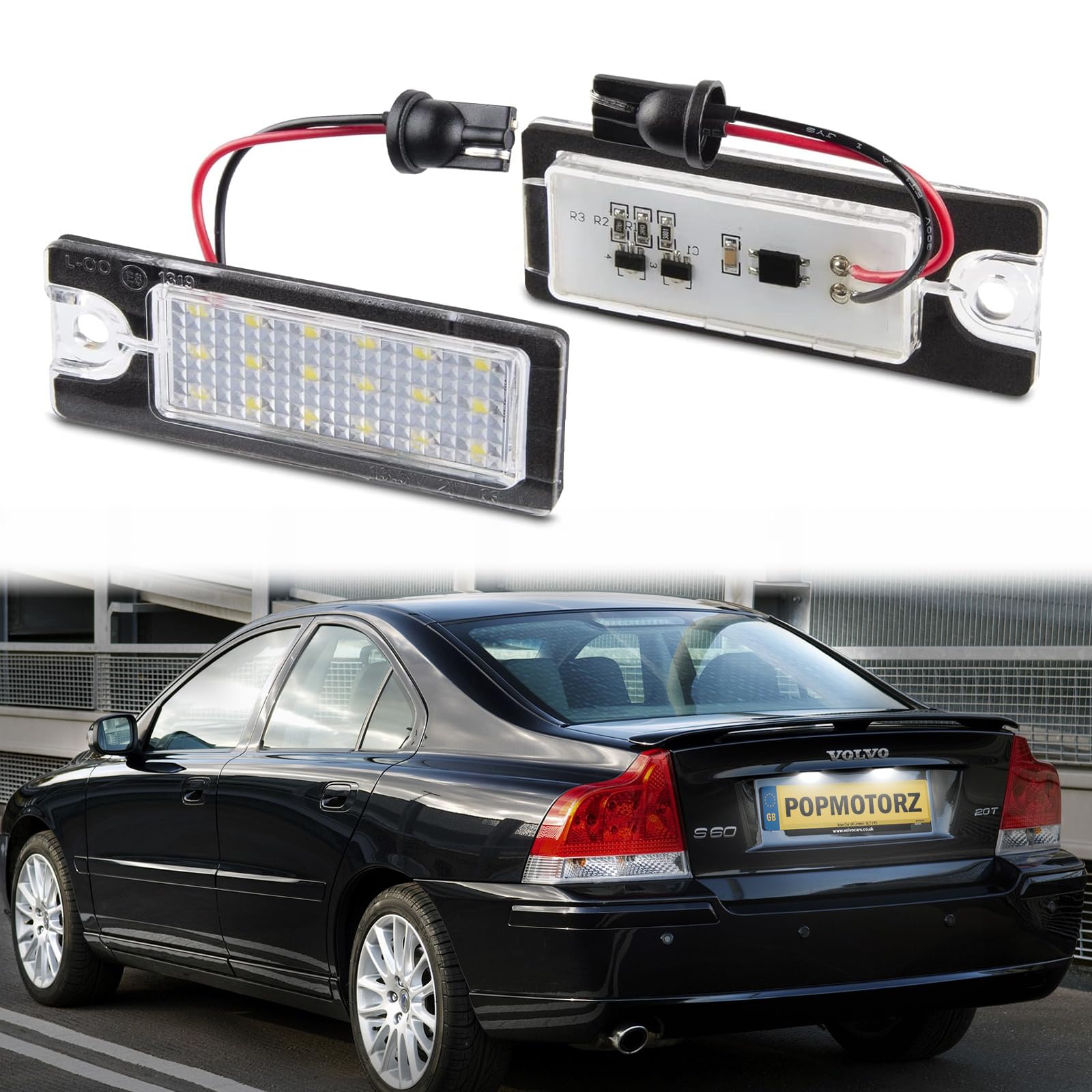 POPMOTORZ LED Kennzeichenbeleuchtung, 2 Stücke Nummernschildbeleuchtung 2835 SMD mit CanBus Fehlerfrei Weiß Einfache Installation für V-olvo V70 II XC70 II S60 S80 XC90 POPMOTORZ LED Kennzeichenbeleuchtung, 2 Stücke Nummernschildbeleuchtung 2835 SMD mit CanBus Fehlerfrei Weiß Einfache Installation für V-olvo V70 II XC70 II S60 S80 XC90 von POPMOTORZ