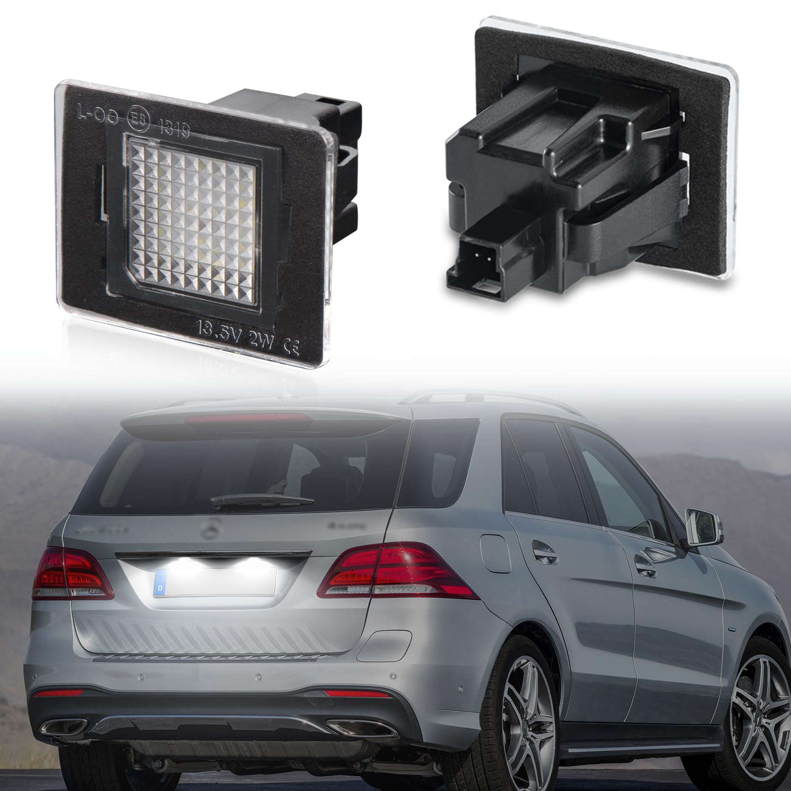 POPMOTORZ LED Kennzeichenbeleuchtung mit Canbus Fehlerfrei für Mercede-s Benz E-Class Coupe W213 C-Class Coupe W205 SLK-Class R172 GLC-Class X205 GLK-Class X204 GLA-Class X156 A-Class W176, 2 Stück POPMOTORZ LED Kennzeichenbeleuchtung mit Canbus Fehlerfrei für Mercede-s Benz E-Class Coupe W213 C-Class Coupe W205 SLK-Class R172 GLC-Class X205 GLK-Class X204 GLA-Class X156 A-Class W176, 2 Stück von POPMOTORZ