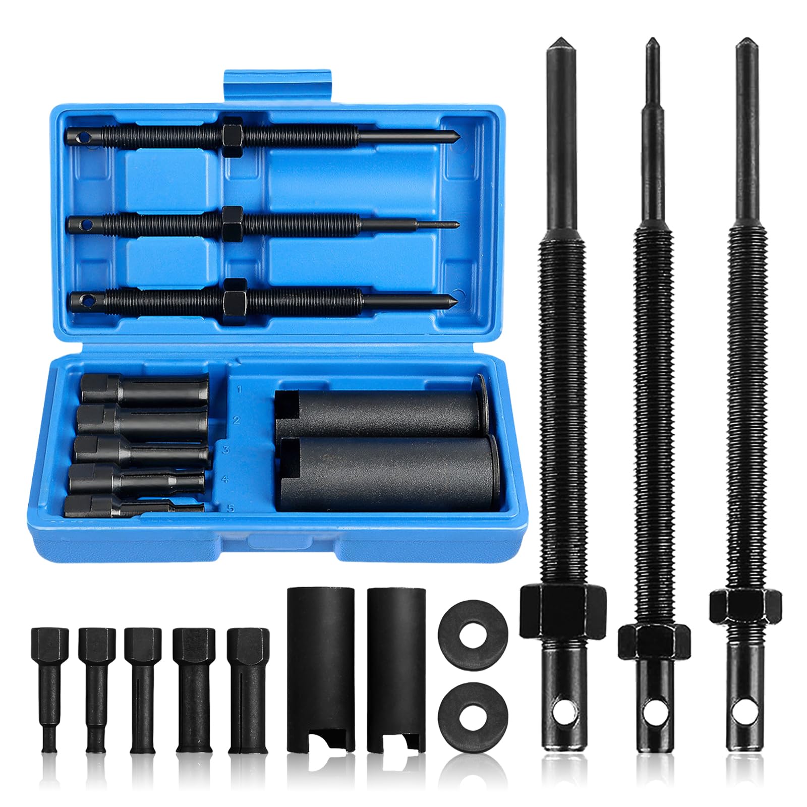 PORFOYO Motorrad Lagerabzieher Innen, 12 Stück Innenlager Abzieher Set, 9-23 mm Radlager Abzieher Motorrad, Motorrad Innenlager-Auszieher, Innenabzieher Lager mit 5 Größen Offene Clips PORFOYO Motorrad Lagerabzieher Innen, 12 Stück Innenlager Abzieher Set, 9-23 mm Radlager Abzieher Motorrad, Motorrad Innenlager-Auszieher, Innenabzieher Lager mit 5 Größen Offene Clips von PORFOYO