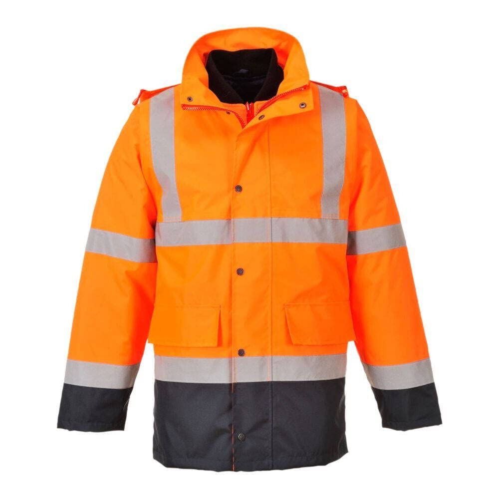 PORTWEST Hi-Vis 4in1 Contrast Jacket Color: OrNa Talla: Small PORTWEST Hi-Vis 4in1 Contrast Jacket Color: OrNa Talla: Small von PORTWEST