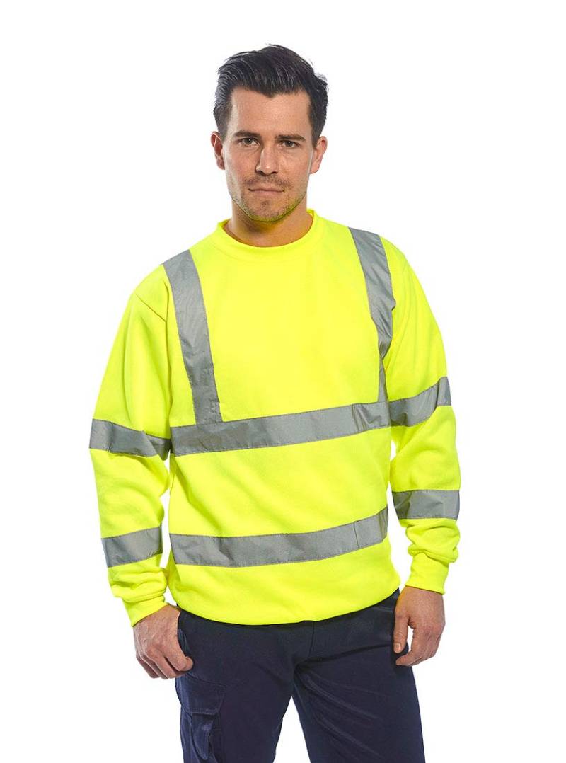 PORTWEST Warnschutz-Pullover, Farbe: Gelb, Größe: M, B303YERM von PORTWEST