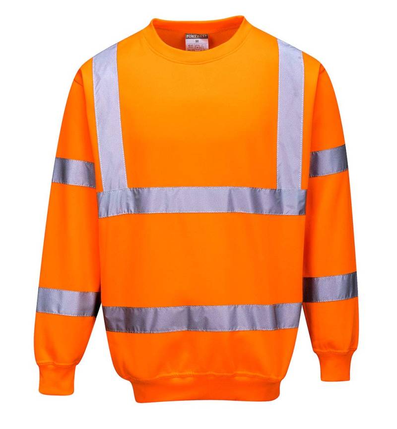 PORTWEST Warnschutz-Pullover, Farbe: Orange. Größe: L, B303ORRL von PORTWEST