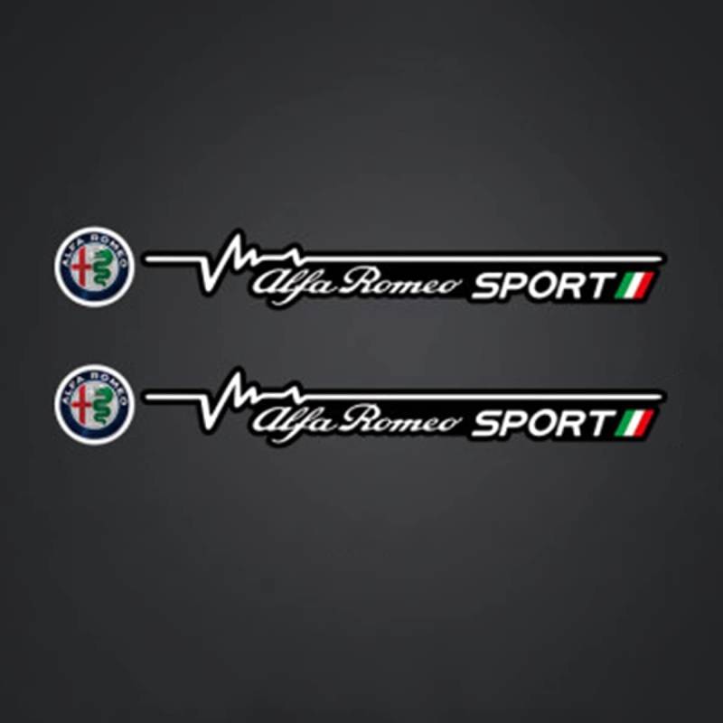 3D Auto Emblem Aufkleber für Alfa Romeo Giulia Giulietta 159 156 Stelvio Sportiva, Metall Abzeichen Auto Sticker Abziehbild, Aufkleber Auto Emblem für Karosserie Dekoration, C von POSDLQU