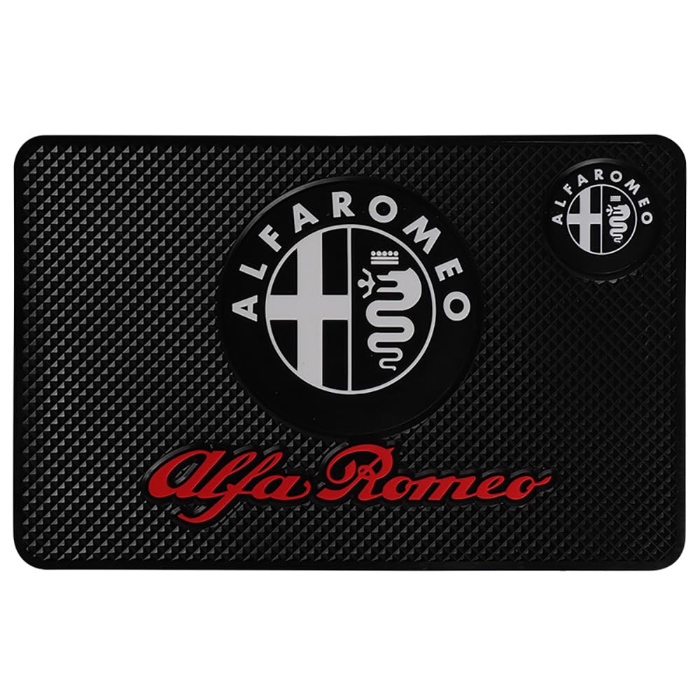 Auto Armaturenbrett Anti Rutsch Matten für Alfa Romeo Giulia, Hitzebeständig Antirutschmatte Anti Rutsch Matte, PVC Selbstklebende rutschfeste Armaturenbrett Matten Auto Armaturenbrett Anti Rutsch Matten für Alfa Romeo Giulia, Hitzebeständig Antirutschmatte Anti Rutsch Matte, PVC Selbstklebende rutschfeste Armaturenbrett Matten von POSDLQU