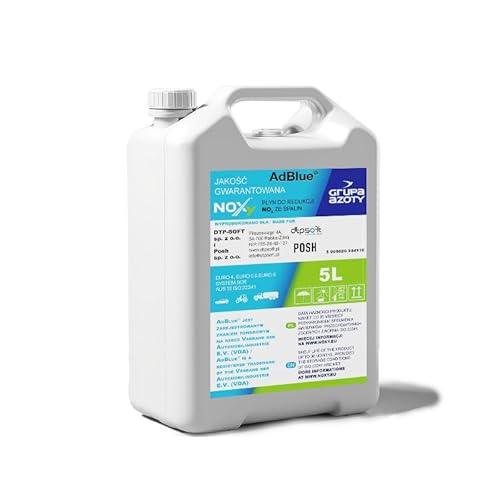 POSH AdBlue 5L Harnstofflösung 32,5% für Dieselfahrzeuge Reduziert Emissionen Für SCR-Systeme ISO 22241 Made in EU POSH AdBlue 5L Harnstofflösung 32,5% für Dieselfahrzeuge Reduziert Emissionen Für SCR-Systeme ISO 22241 Made in EU von POSH