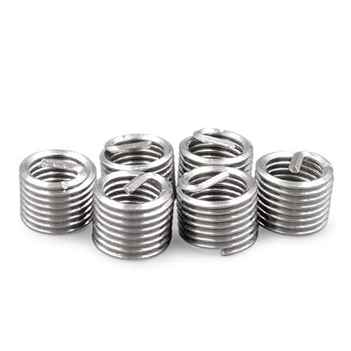 100 Stück M4-Schraubenbuchsen Helicoil-Drahtgewinde-Reparatureinsätze, M4 * 0,7 * 3D-Drahtgewindeeinsatz Edelstahl 304 Drahtschraubenhülse 100 Stück M4-Schraubenbuchsen Helicoil-Drahtgewinde-Reparatureinsätze, M4 * 0,7 * 3D-Drahtgewindeeinsatz Edelstahl 304 Drahtschraubenhülse von POTUBI