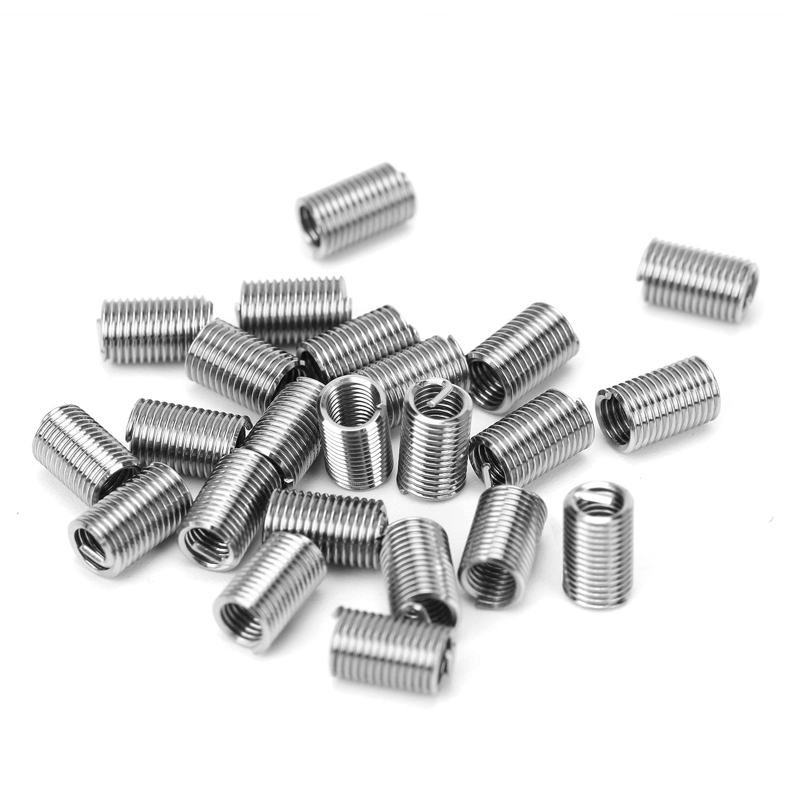 100-teiliger Spiralgewindeeinsatz aus Edelstahl M4x0,7x1D/1,5D/2D/2,5D/3D Männlich Weiblich Reduziermutter Gewindereparatursatz (Größe: M4x0,7x1D)(M4x0.7x3D) von POTUBI