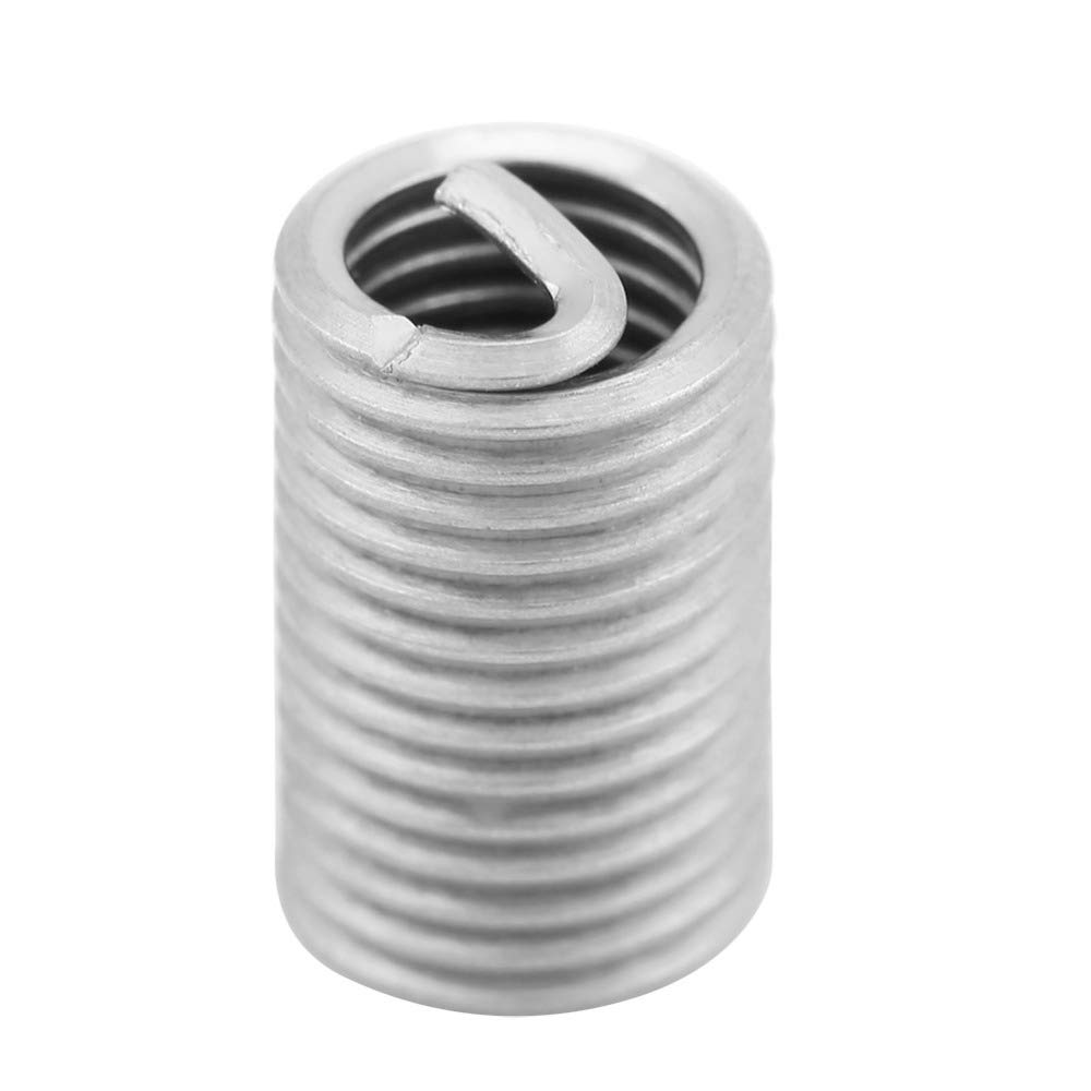 50-teiliger Gewindeeinsatz, Spiraldraht, Spiralgewindeeinsätze aus Edelstahl, M6 x 1,0 x 3D, Gewindereparatur-Einsatz-Werkzeugsatz 50-teiliger Gewindeeinsatz, Spiraldraht, Spiralgewindeeinsätze aus Edelstahl, M6 x 1,0 x 3D, Gewindereparatur-Einsatz-Werkzeugsatz von POTUBI