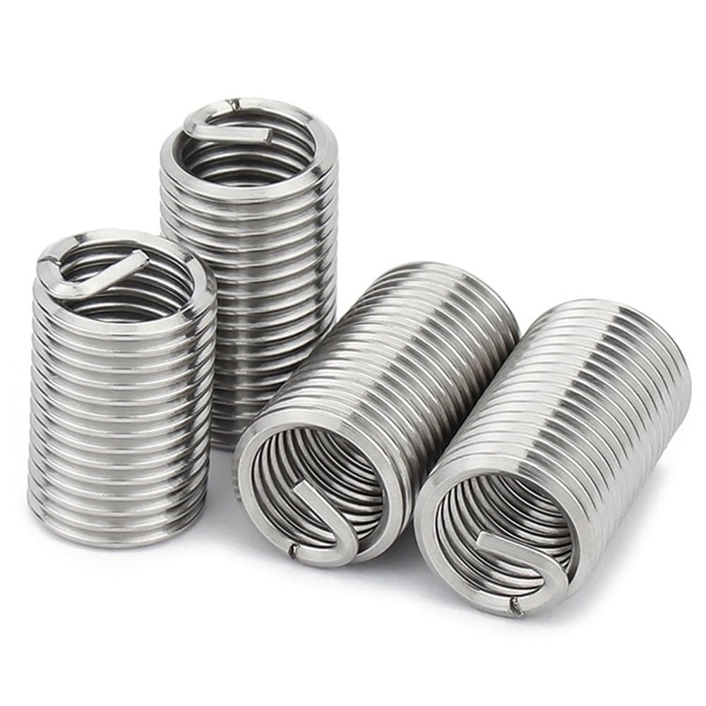 Helicoil Drahtgewinde-Reparatureinsätze 304 Edelstahl Drahtgewindeeinsatz Schraubhülsenbuchse (Größe: M14x2x2D (10 Stück))(M10x1.5x2D(25pcs)) von POTUBI