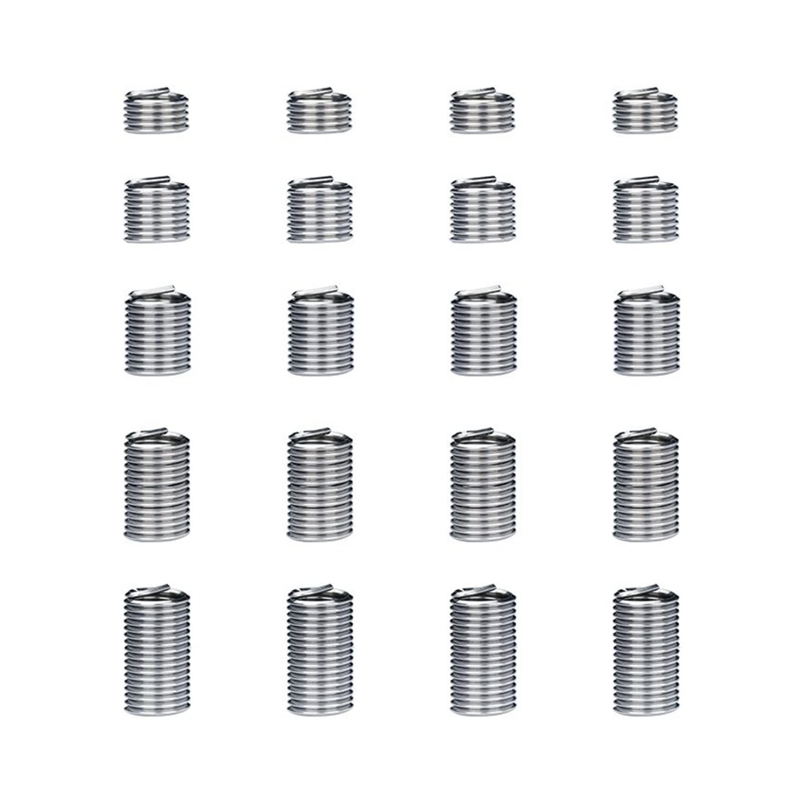 Innengewinde-Hardware-Schraubenreparaturwerkzeug M11 M12 M14 Einsatz sortierter Satz 304 Edelstahl-Gewindeeinsatzbefestigungen (Größe: M12x1x2D)(M14x2x1.5D) von POTUBI