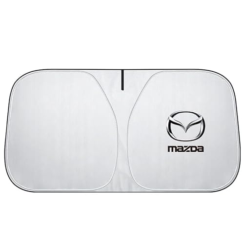 Auto Sonnenschutz Frontscheibe, für Mazda 3 2019-2022 UV-Schutz Sonnenschirm Wärmeisolierung Windschutzscheiben-Innenzubehör von POWEC