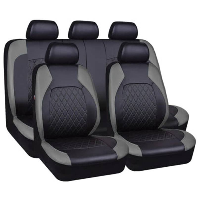 POWEC 9 PCS Auto Schonbezug Set, für Renault Austral(2022-2023) Leder Autositzbezüge Sitzschoner für Vordersitze und Rücksitze,B von POWEC