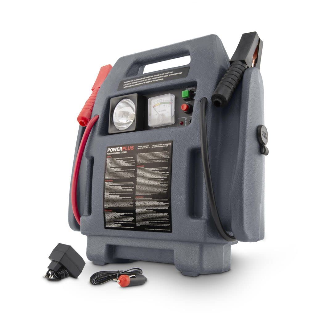 Powerplus Starthilfe Set POWE80090 für Autobatterie - Powerstation als Pannenhilfe Set für Kfz Batterie - Schnellstartsystem und Starthilfe für Ihr Auto mit 12 V und 4 in 1 Funktion Powerplus Starthilfe Set POWE80090 für Autobatterie - Powerstation als Pannenhilfe Set für Kfz Batterie - Schnellstartsystem und Starthilfe für Ihr Auto mit 12 V und 4 in 1 Funktion von POWERPLUS
