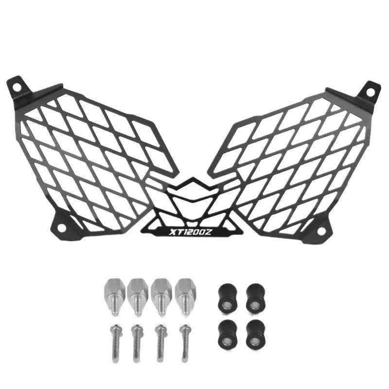 Motorrad Scheinwerfer-Schutz Motorradhalterung Scheinwerfer Lampenschutz Schutzabdeckung Scheinwerferschutz Kühlergrill Schutzabdeckung Für XT1200Z Super Tenere XTZ1200 2012 2013 2014 2015 2016 2017 2 von PPWIALL