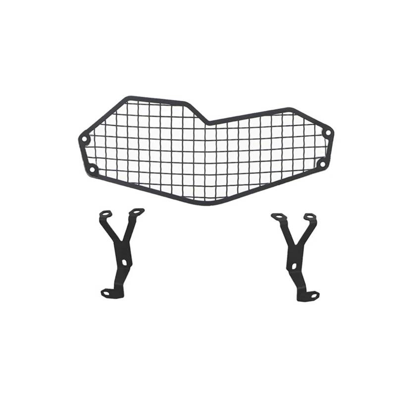 PPWIALL Motorrad Frontscheinwerfer Schutzhülle Motorrad Scheinwerfer Schutz Protector Acryl Lampe Patch Kühlergrill Abdeckung Für F750GS F850GS F750 2018-2024 Motorrad Lampen Gitter(Black) von PPWIALL