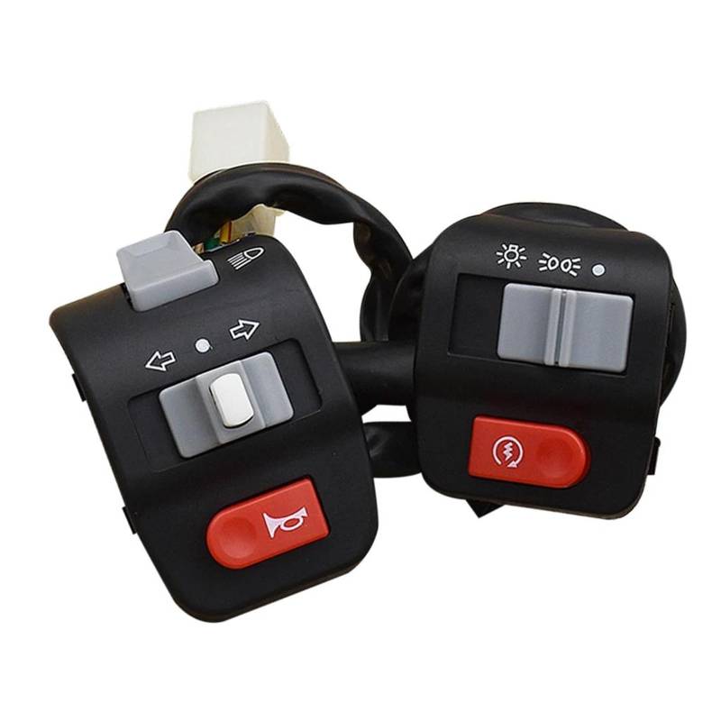 PPWIALL Motorrad-Hupenschalter Motorrad-Lenkerhorn-Blinker-Licht-Controller-Schalter Motorrad Lenkerschalter von PPWIALL