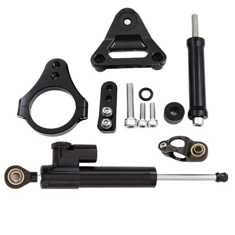 PPWIALL Motorrad Lenkungs DäMpfer Motorradzubehör CNC Carbon Lenkungsdämpfer-Montagehalterung Für CBR250RR 2019 2020 2021 2022 2023 Motorrad-Stoßdämpfer(Damper n Bracket B) von PPWIALL