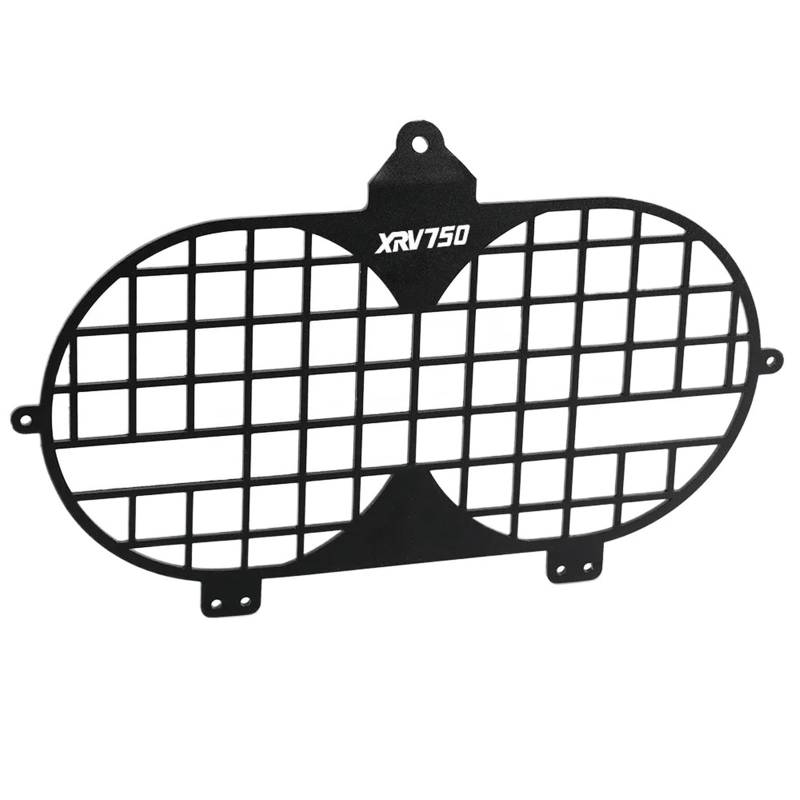 PPWIALL Motorrad-Scheinwerferschutz Motorrad-Scheinwerferschutz Grill Licht Lampenabdeckung Für Africa Für Twin XRV750 1996 1997 1998 1999 2000 2001 2002 Scheinwerfer Mesh Grillabdeckung(Black Logo) von PPWIALL
