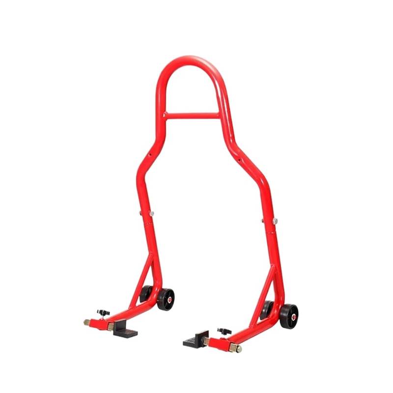 PPWIALL Motorrad Seitenständer selbstklappend Motorrad Universal Rot Hinterrad Stützständer Radständer Auto Aheel Stützrahmen Reifenreparaturwerkzeug Motorradrahmen Halterung von PPWIALL