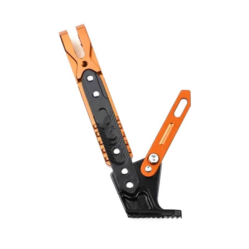 PPWIALL Motorrad Ständer Universal Motorrad Ständer Seite Unterstützung Kick Halterung Fuß Stehen Für Ducati Für Streetfighter V4S Streetfighter V2 Motorrad Kickstand(Orange) von PPWIALL