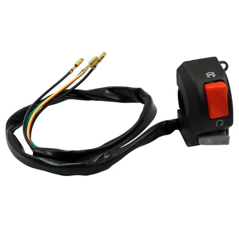 PPWIALL Motorrad lichtschalter-Controller Motorrad Schalter Universal 7/8 Zoll Lenker Nebel Hedlight Horn Start Kill Schalter AUF AUS-Taste 12V Für ATV Roller Schneemobil Motorrad-Controller von PPWIALL
