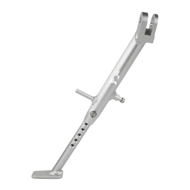 PPWIALL Seitenständer Motorradhalterung Parkplatz Rack Unterstützung Fuß Motorrad Einstellbare Ständer Seitenständer Halter Für Tenere 700 2019 2020 2021 2022 2023 Motorrad Kickstand(Silver) von PPWIALL