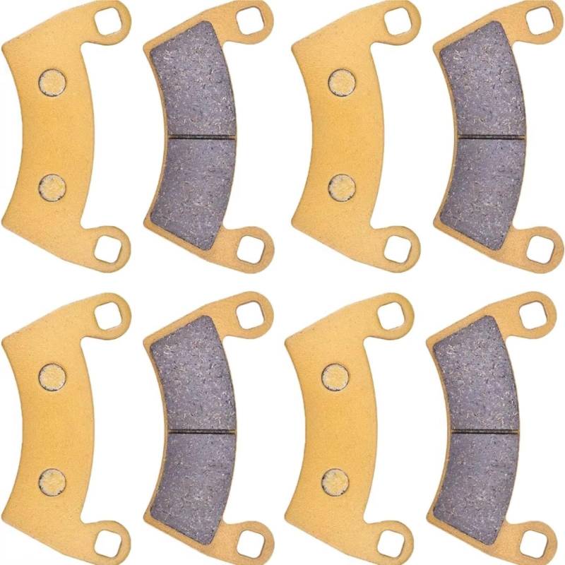 PQAIECXD Bremsbeläge Kompatibel Mit Polaris Für Ranger Für Crew 700 2008–2009 1911228 1912508 2205949 2208933 2203747 Bremsbeläge Vorn Hinten Bremsbelagsatz von PQAIECXD