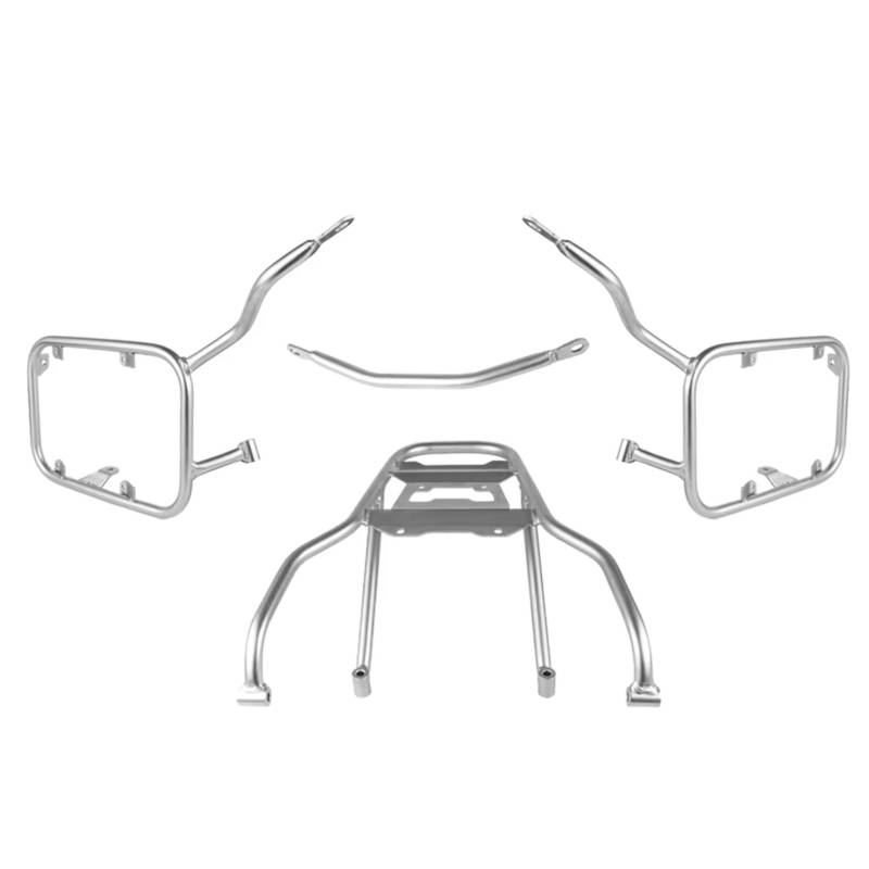 PQAIECXD Motorrad Gepäckträger Für F900XR 2019 2020 2021 2022 Motorrad-Kofferraum-Topcase-Satteltaschen-Halterung Motorrad-Hinterrad-Gepäckträgerhalterung Zubehör(Silver,1 Set) von PQAIECXD
