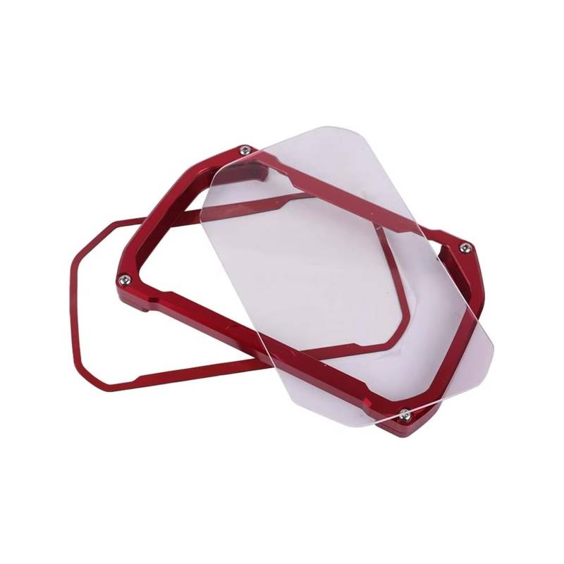 PQAIECXD Motorrad Messgerät Gehäuse Für F900R Für F900XR 2019 2020 2021 2022 2023 2024 2025 Motorrad Meter Rahmen Abdeckung Screen Protector Metall Schutz Rahmen Zubehör(Red) von PQAIECXD