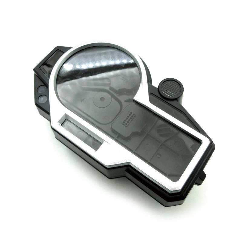PQAIECXD Motorrad Messgerät Gehäuse Kompatibel Mit S1000RR Für HP4 2009 2010 2011 2012 2013 2014 Motorrad-Tachometer, Tachometer, Instrumentengehäuseabdeckung(Silver) von PQAIECXD
