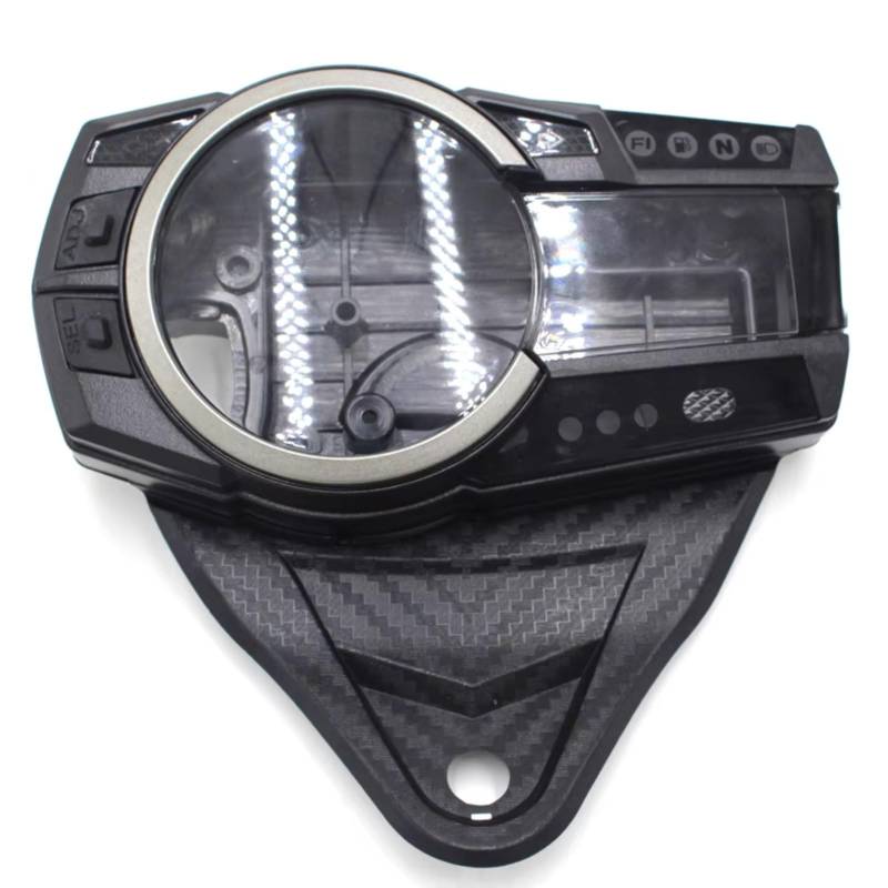 PQAIECXD Motorrad Messgerät Gehäuse Kompatibel Mit Suzuki Für GSXR600 Für GSXR750 2011–2019 K11 L1 L2 Tachometer Kilometerzähler Instrumentengehäuse Gehäuse Drehzahlmesser Messgeräteabdeckung(1 Set) von PQAIECXD