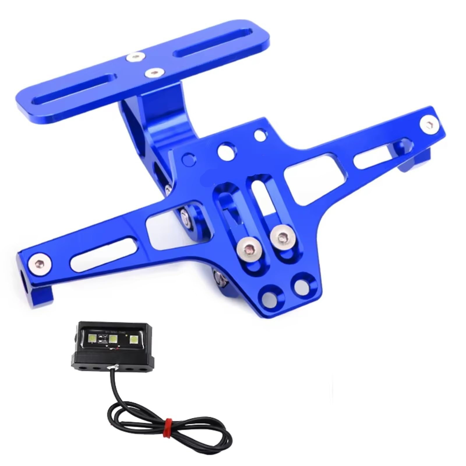 PQAIECXD Motorrad-kennzeichenhalter Für X4 NC700 SX Für VFR 1200/F Für XL 1000 Motorrad Heckklappe Kennzeichenhalter Für Eliminator Zubehör Ersatz- Und Upgrade-Teile(Blue) von PQAIECXD