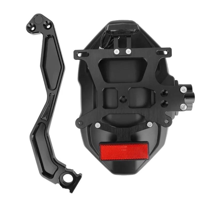 PQAIECXD Motorrad-kennzeichenhalter Kompatibel Mit CB650R Für CBR650R 2018-2023 Für CB650F Für CBR650F 2014-2017 Kennzeichenhalter Halterung Zubehör Motorrad Kit(Black) von PQAIECXD